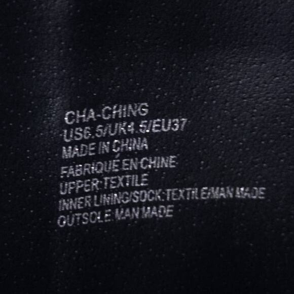 Shoe Dazzle Black Cha-Ching Gold Rhinestone Chain Embellished Knee Boots 6.5 - Picture 9 of 14